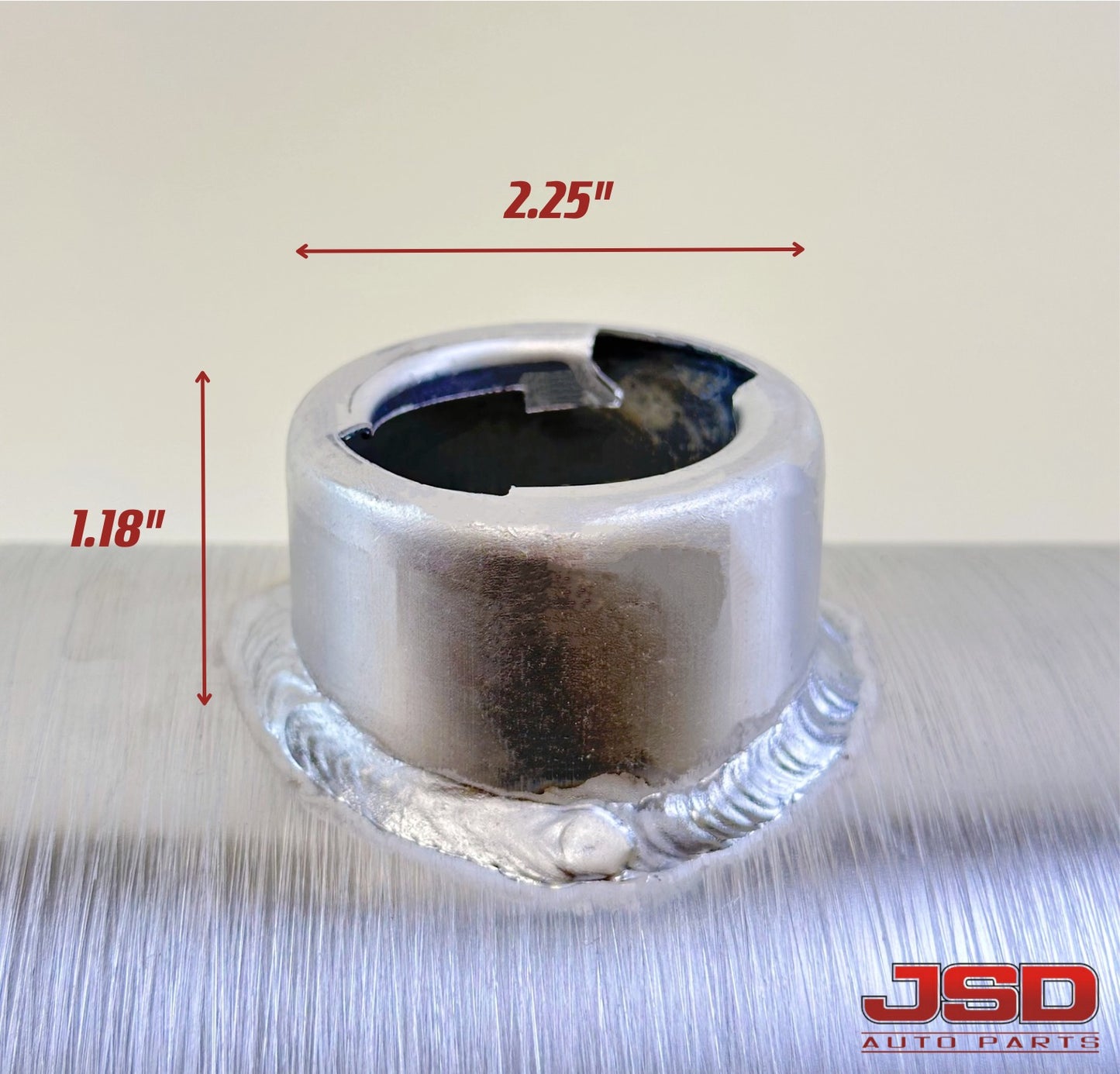 M210G JSD Aluminum Spun Fuel Tank 8x18 Center Fill 3.88 Gallon 1/4'' NPT