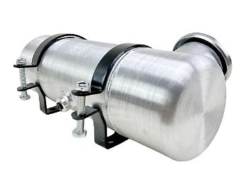 M376 JSD Aluminum Spun Fuel Tank 4x12 End Fill 0.58 Gallon 1/8'' NPT