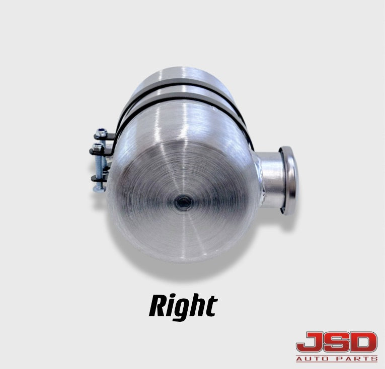 M286 JSD Aluminum Spun Fuel Tank 6x10 End Fill 1 Gallon 1/4'' NPT