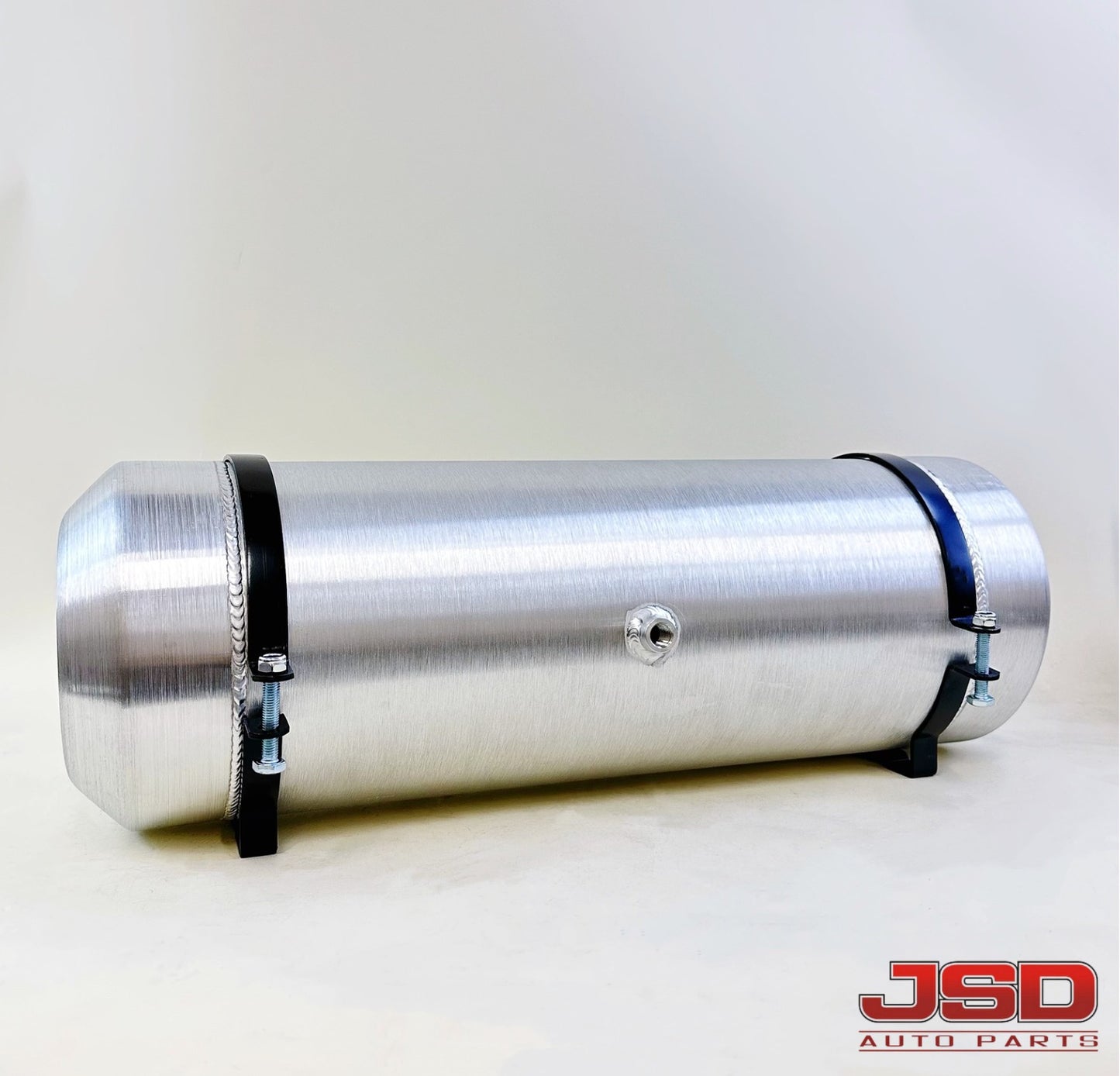 M032B JSD Aluminum Spun Fuel Tank 8x24 center Fill 5. Gallon 1/4'' NPT w/Internal Baffle