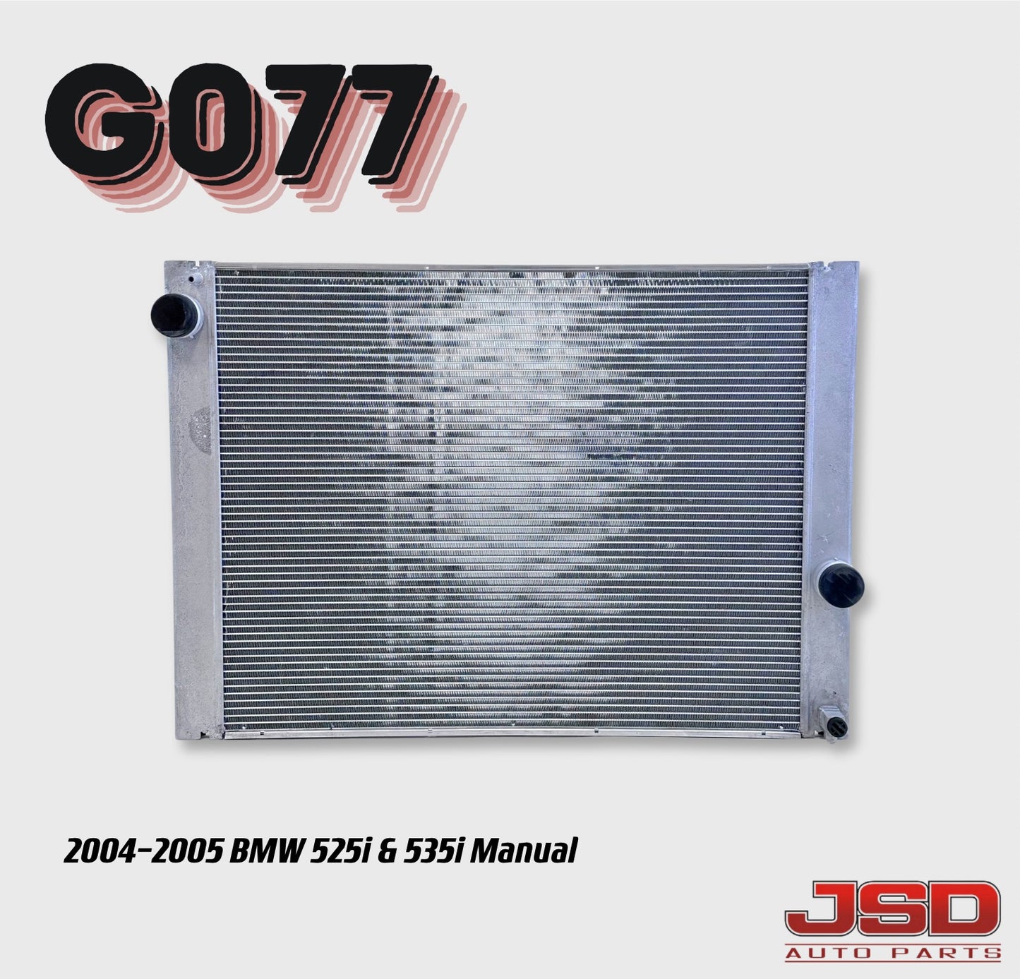 G077 Replacement Radiator for 2004-2005 BMW 525i & 535i Manual