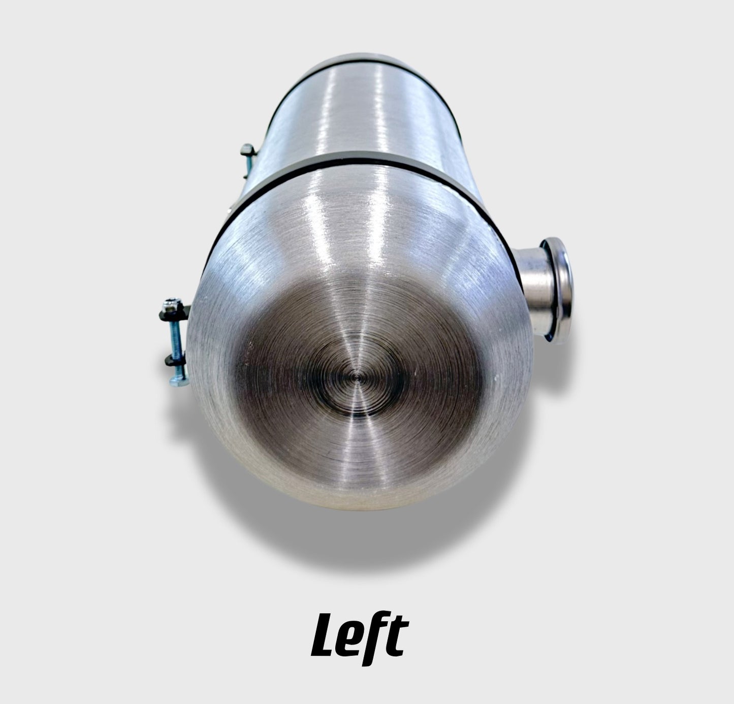 M032B JSD Aluminum Spun Fuel Tank 8x24 center Fill 5. Gallon 1/4'' NPT w/Internal Baffle