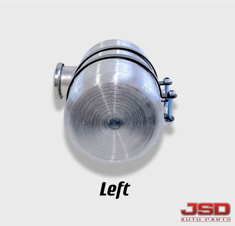 M286 JSD Aluminum Spun Fuel Tank 6x10 End Fill 1 Gallon 1/4'' NPT