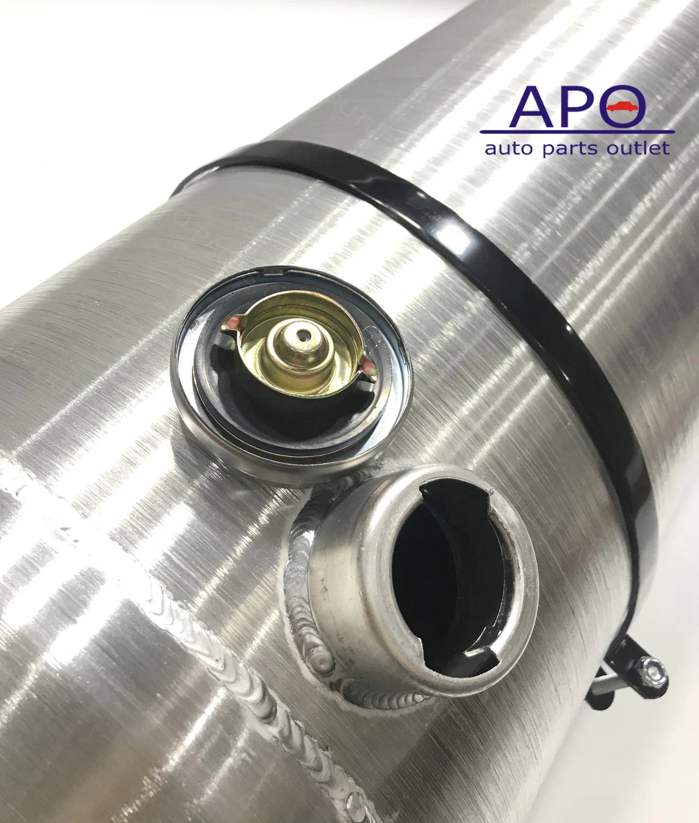 M306 JSD Aluminum Spun Fuel Tank 12x40 End Fill 19.25 Gallon 1/4'' NPT