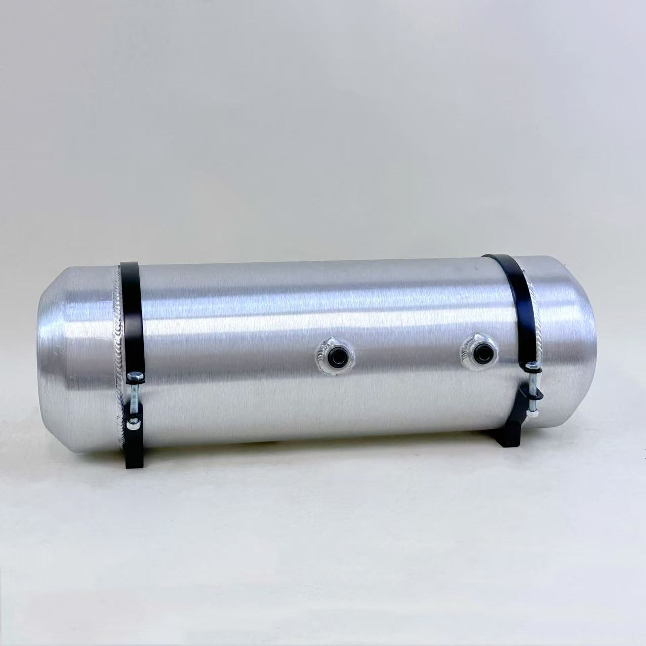 M706 JSD Aluminum Spun Fuel Tank 8x24 center Fill 5 Gallon 1/2'' NPT w Dual outlet design (return-compatible)