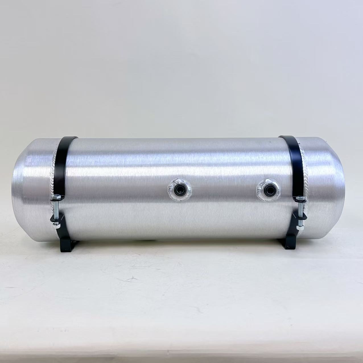 M706 JSD Aluminum Spun Fuel Tank 8x24 center Fill 5 Gallon 1/2'' NPT w Dual outlet design (return-compatible)