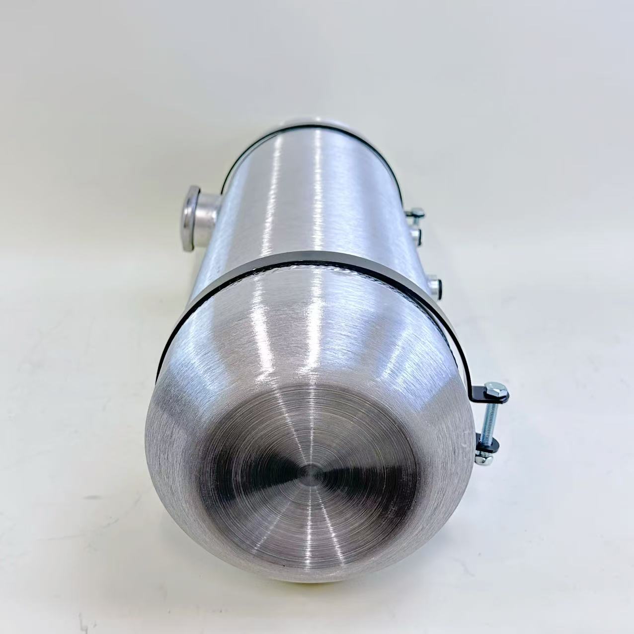 M706 JSD Aluminum Spun Fuel Tank 8x24 center Fill 5 Gallon 1/2'' NPT w Dual outlet design (return-compatible)
