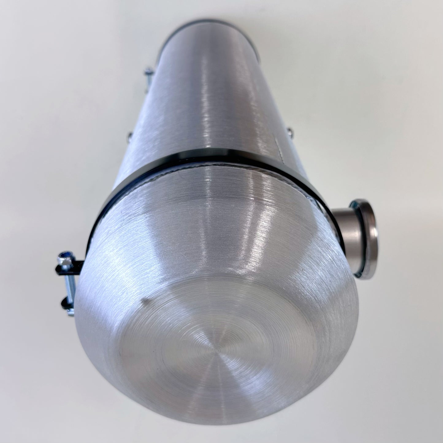 M701 JSD Aluminum Spun Fuel Tank 8x33 center Fill 7. Gallon 1/4'' NPT w return line
