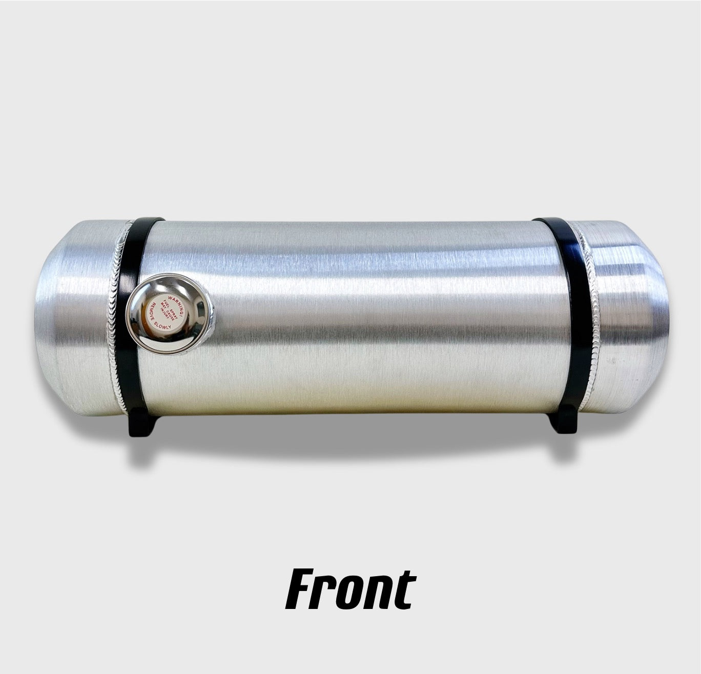 M032B JSD Aluminum Spun Fuel Tank 8x24 center Fill 5. Gallon 1/4'' NPT w/Internal Baffle