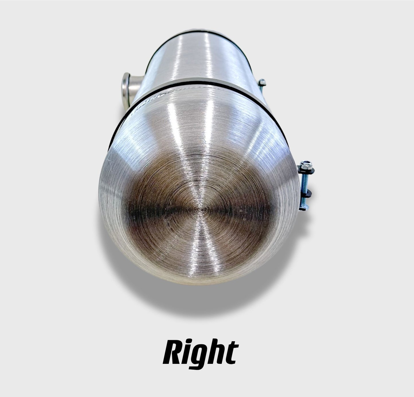 M032B JSD Aluminum Spun Fuel Tank 8x24 center Fill 5. Gallon 1/4'' NPT w/Internal Baffle
