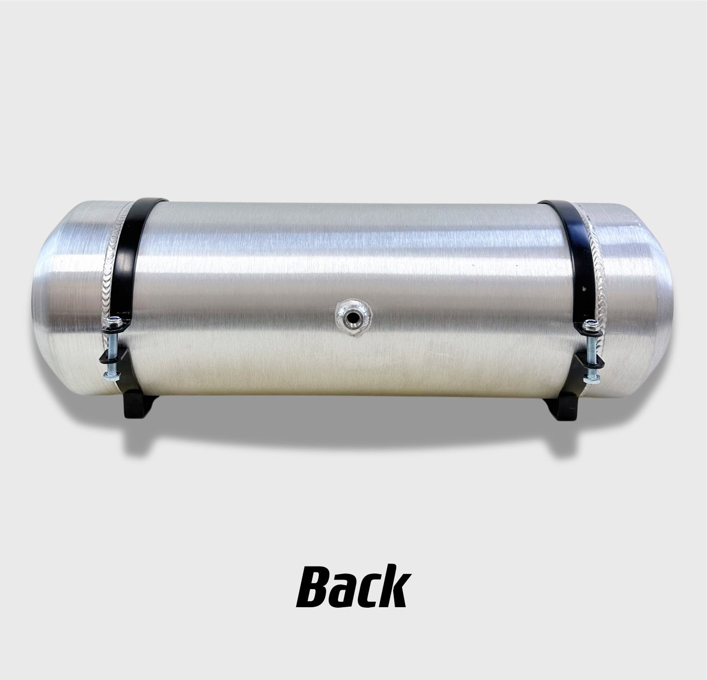 M032B JSD Aluminum Spun Fuel Tank 8x24 center Fill 5. Gallon 1/4'' NPT w/Internal Baffle