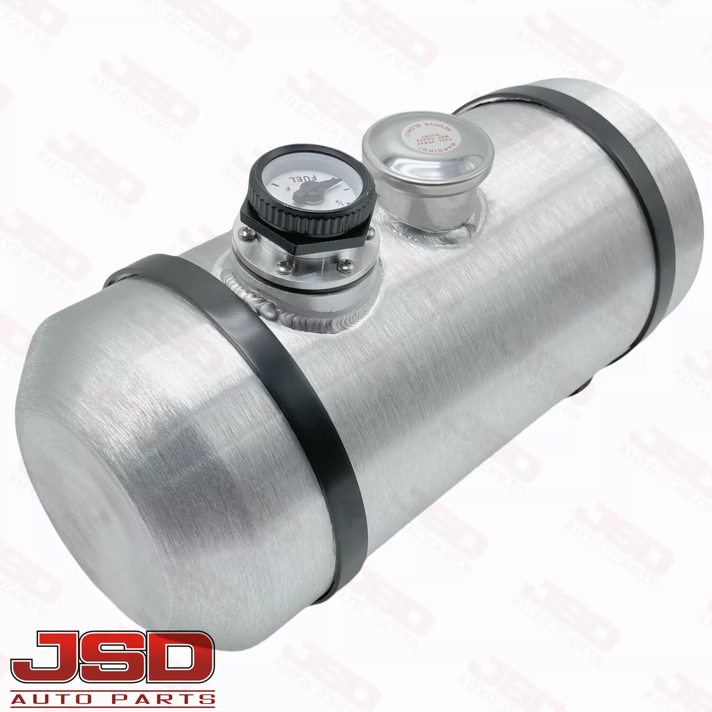 M210G JSD Aluminum Spun Fuel Tank 8x18 Center Fill 3.88 Gallon 1/4'' NPT