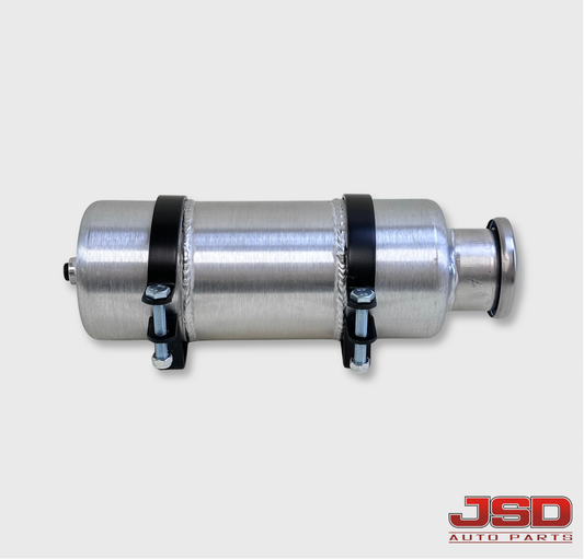 M370 JSD Aluminum Spun Fuel Tank 4x10 Vertical Fill 0.48 Gallon 1/4'' NPT
