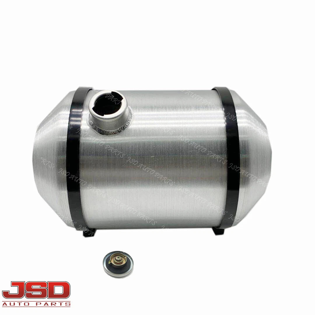 M193 JSD Aluminum Spun Fuel Tank 10x16 End Fill 5 Gallon 3/8'' NPT Standard