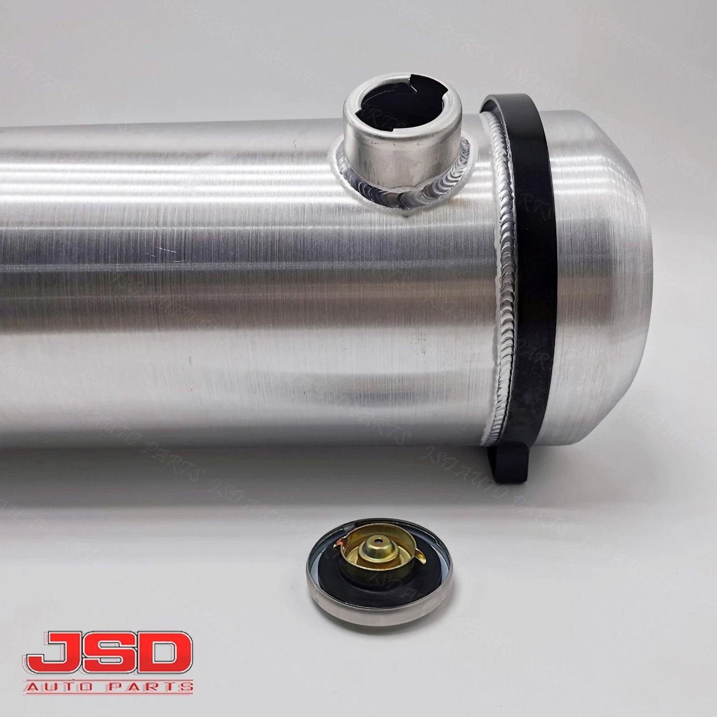 M232 JSD Aluminum Spun Fuel Tank 8x30 End Fill 6.25 Gallon 3/8'' NPT Standard