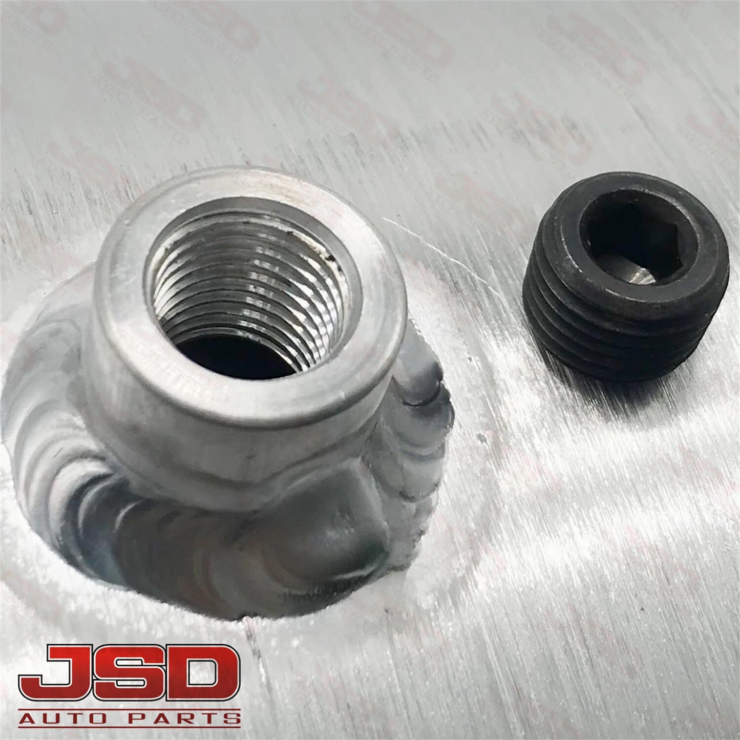 M329 JSD Aluminum Spun Fuel Tank 8x12 Vertical Fill 2.5 Gallon 1/4'' NPT