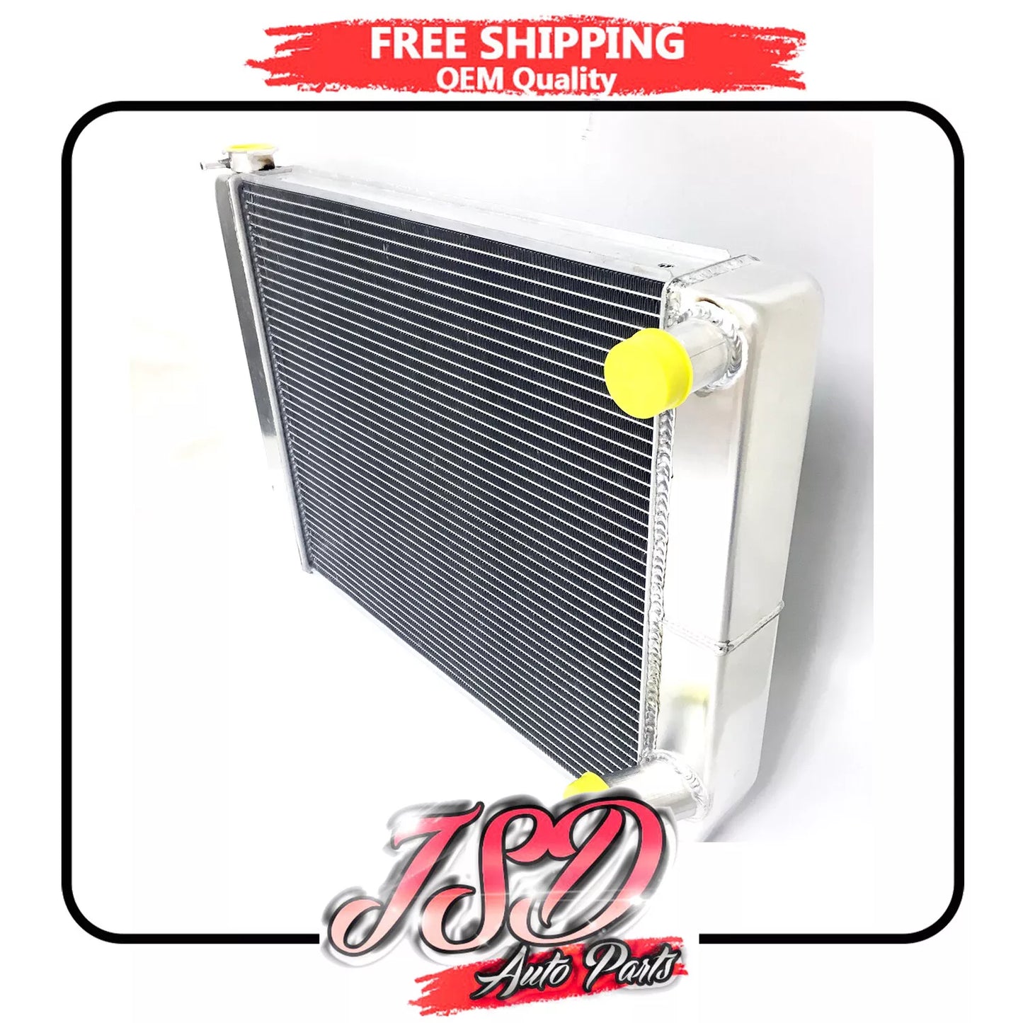G172 Universal Racing Radiator for GM Chevy 19" x 26" Full Aluminum Double Pass