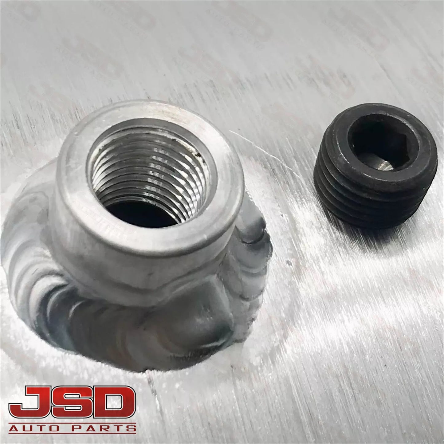 M200G JSD Aluminum Spun Fuel Tank 10x40 Center Fill 13.25 Gallon 3/8'' NPT