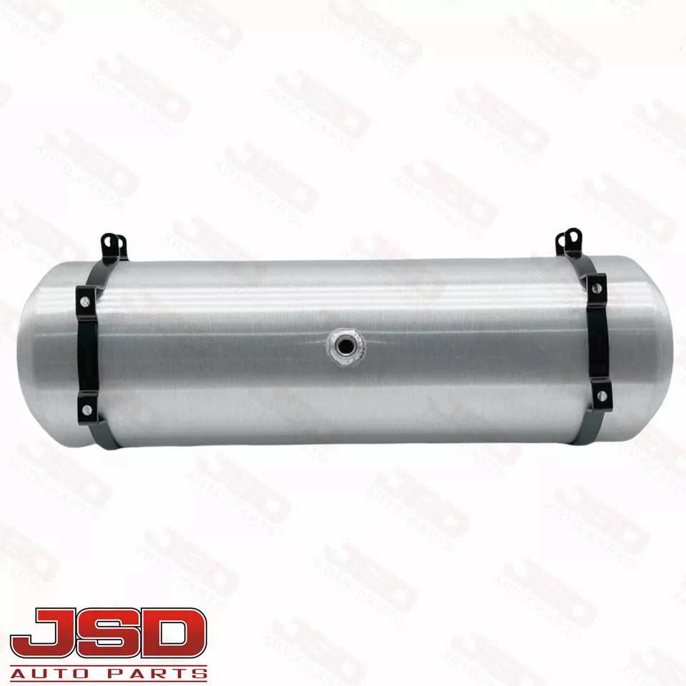 M225G JSD Aluminum Spun Fuel Tank 8x26 End Fill 5.5 Gallon 3/8'' NPT