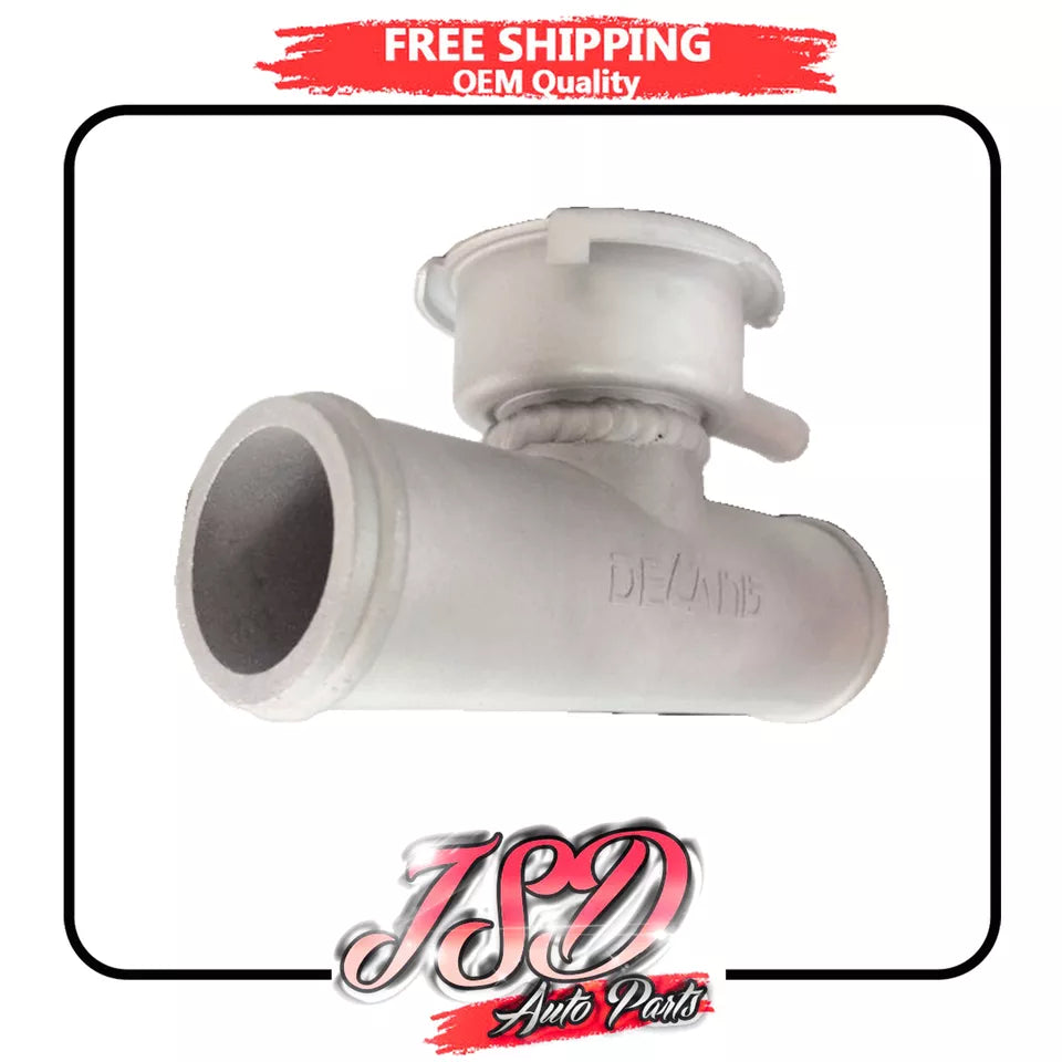 M022 Aluminum Upper Inline Radiator Hose Filler Adapter Water Neck 1-1/4" to 1-1/4"