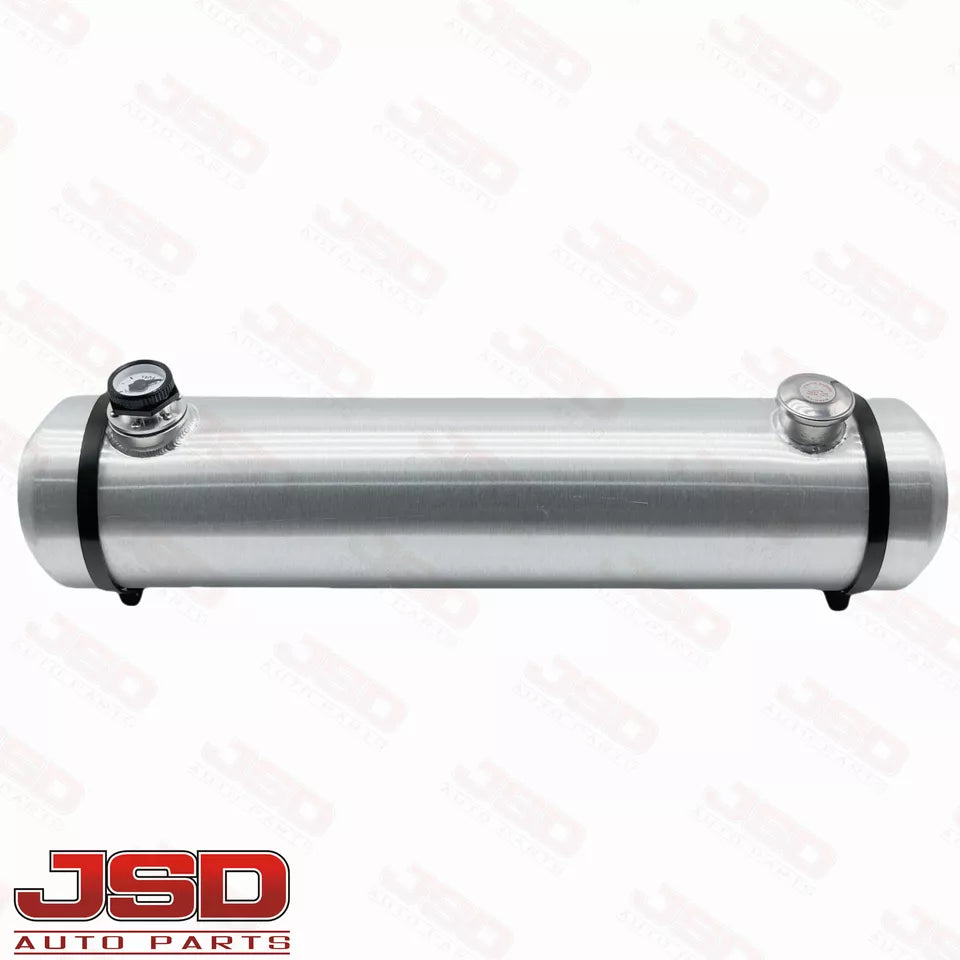 M238G JSD Aluminum Spun Fuel Tank 8x36 End Fill 7.50 Gallon 1/4'' NPT