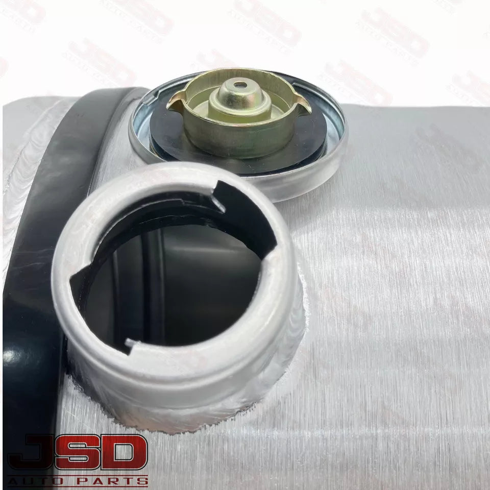 M225G JSD Aluminum Spun Fuel Tank 8x26 End Fill 5.5 Gallon 3/8'' NPT