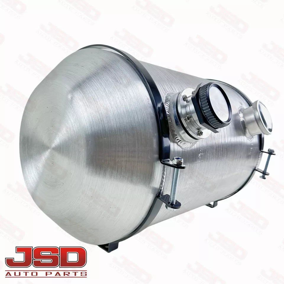 M300G JSD Aluminum Spun Fuel Tank 12x20 End Fill 9.75 Gallon 1/4'' NPT