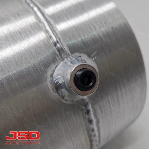 M185 JSD Aluminum Spun Fuel Tank 8x7.5 Center Fill 1.50 Gallon 1/4'' NPT
