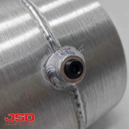 M185 JSD Aluminum Spun Fuel Tank 8x7.5 Center Fill 1.50 Gallon 1/4'' NPT
