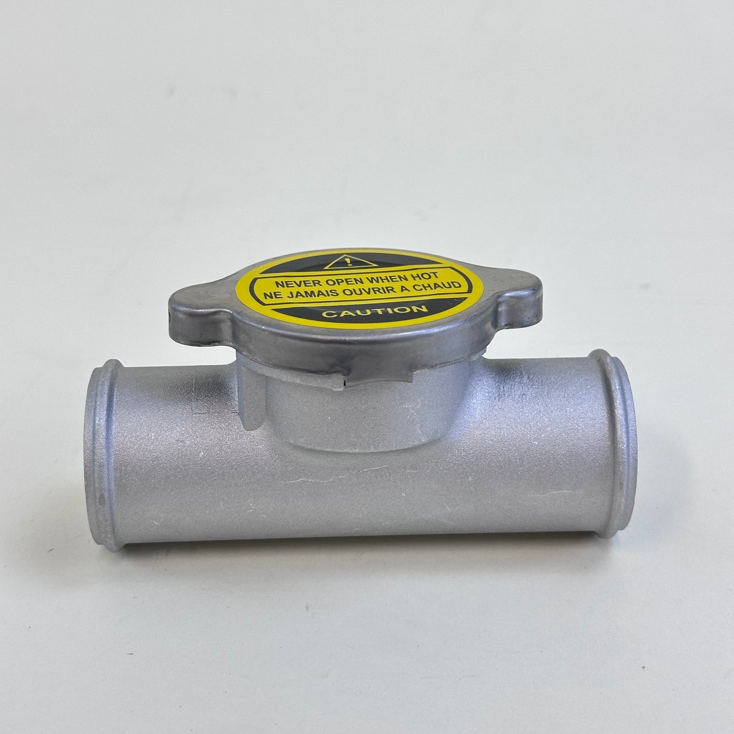 M082 Diameter 1.5” Overall Inline Die Cast Radiator Filler Neck Hose Aluminum New