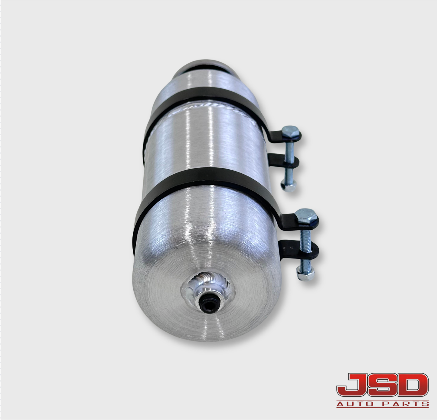 M370 JSD Aluminum Spun Fuel Tank 4x10 Vertical Fill 0.48 Gallon 1/4'' NPT