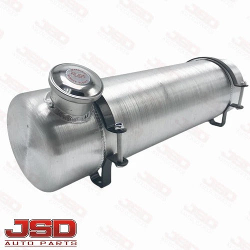 M298B JSD Aluminum Spun Fuel Tank 6x22 End Fill 2.38 Gallon 1/4'' NPT with Baffle