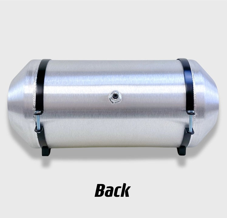 M031B JSD Aluminum Spun Fuel Tank 10x22 center Fill 7. Gallon 1/4'' NPT