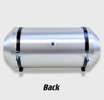 M031B JSD Aluminum Spun Fuel Tank 10x22 center Fill 7. Gallon 1/4'' NPT
