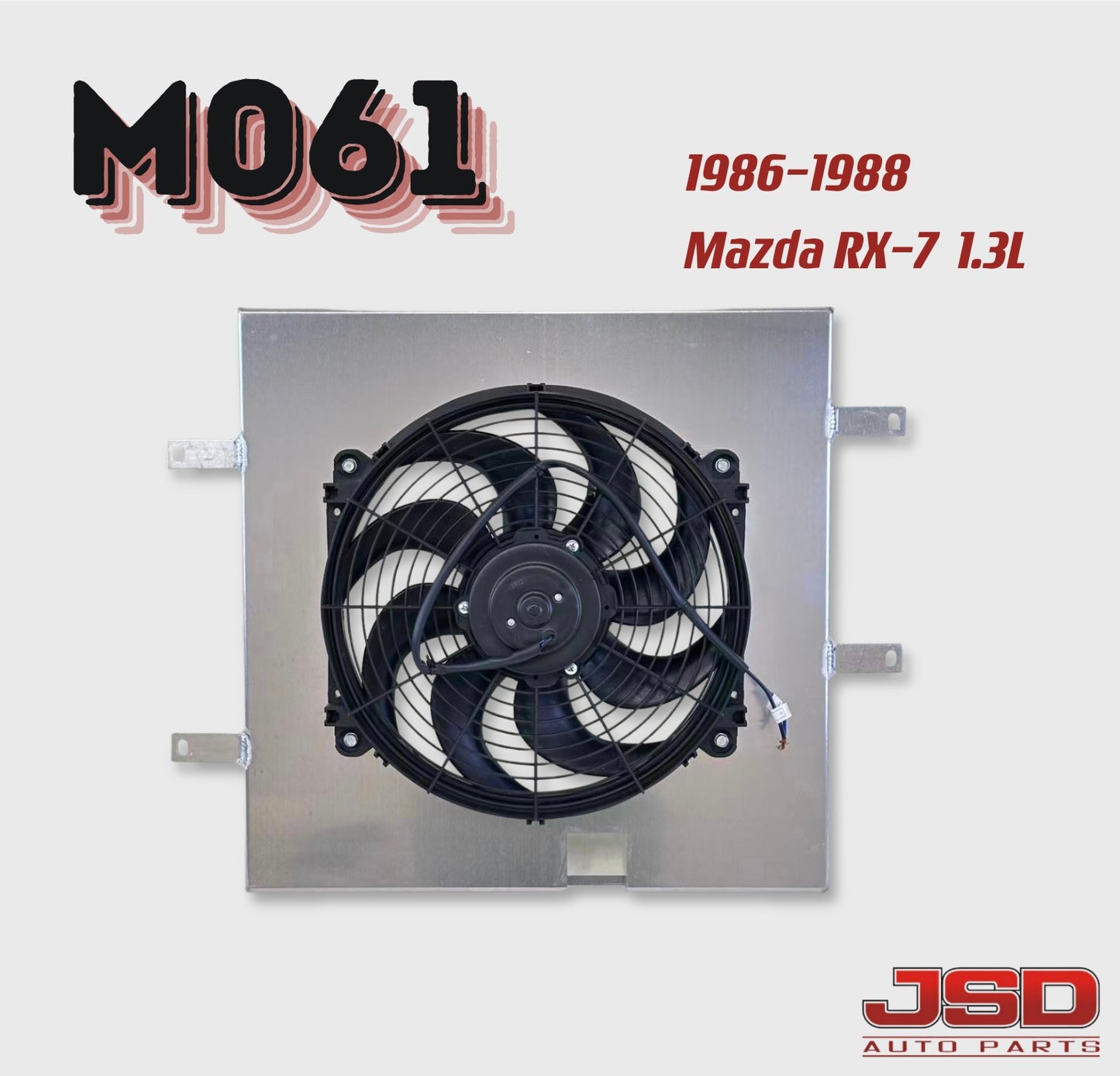 M061 Radiator Fan for 1986-1988 Mazda RX-7	 1.3L