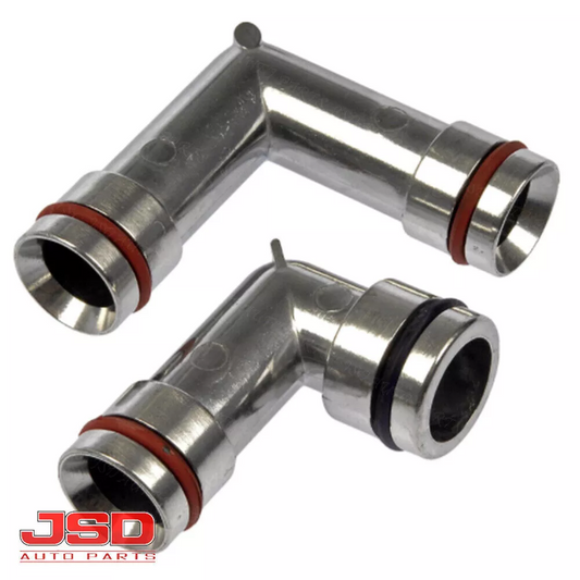 Aluminum Heater Hose Elbows For Chevy Pontiac Buick 3.8L Upper &Lower Set