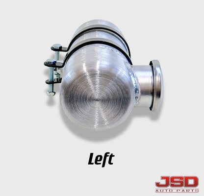 M369 JSD Aluminum Spun Fuel Tank 4x10 End Fill 0.48 Gallon 1/8'' NPT