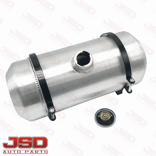 M210B JSD Aluminum Spun Fuel Tank 8x18 Center Fill 3.88 Gallon 1/4'' NPT