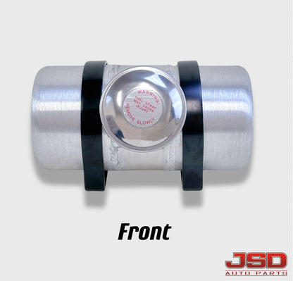 M359 JSD Aluminum Spun Fuel Tank 4x8 center Fill 0.38 Gallon 1/4'' NPT