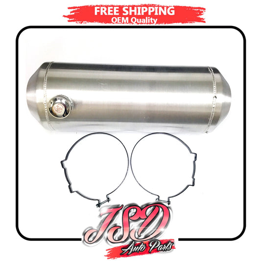 M035 JSD Aluminum Spun Fuel Tank 10x28 End Fill 9.50 Gallon 1/4'' NPT