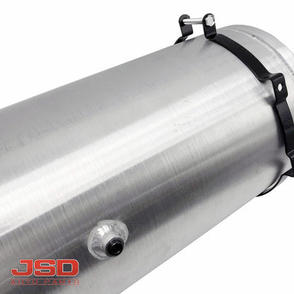 M179B JSD Aluminum Spun Fuel Tank 10x30 End Fill 10.00 Gallon 1/4'' NPT