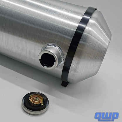 M198 JSD Aluminum Spun Fuel Tank 10x33 End Fill 11.00 Gallon 3/8'' NPT