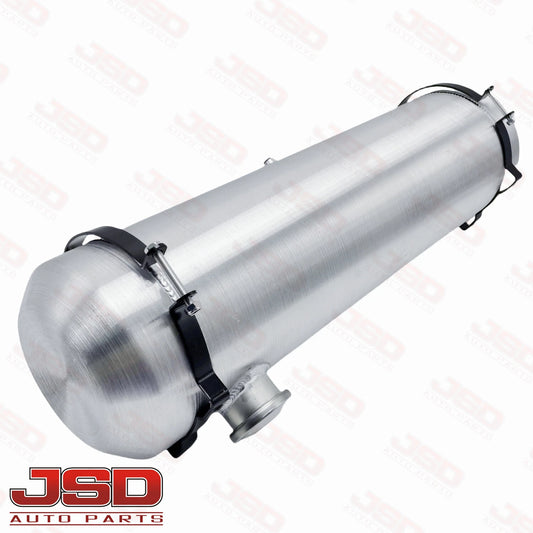 M238B JSD Aluminum Spun Fuel Tank 8x36 End Fill 7.5 Gallon 1/4'' NPT with Baffle