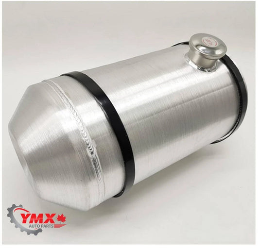 M260B JSD Aluminum Spun Fuel Tank 10x18 End Fill 6.25 Gallon 1/4'' NPT