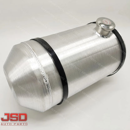 M263 JSD Aluminum Spun Fuel Tank 10x20 End Fill 6.75 Gallon 1/4'' NPT