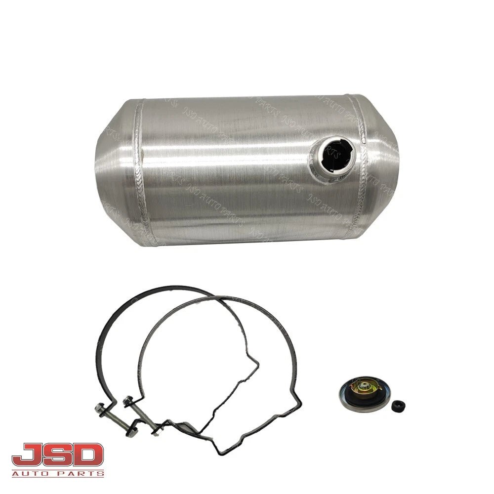 M263 JSD Aluminum Spun Fuel Tank 10x20 End Fill 6.75 Gallon 1/4'' NPT