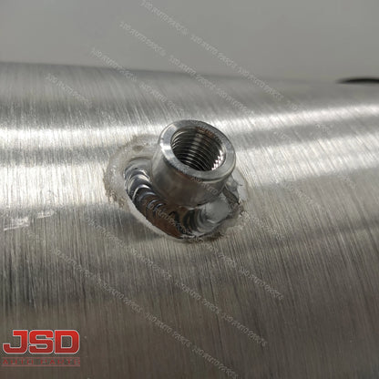 M263 JSD Aluminum Spun Fuel Tank 10x20 End Fill 6.75 Gallon 1/4'' NPT