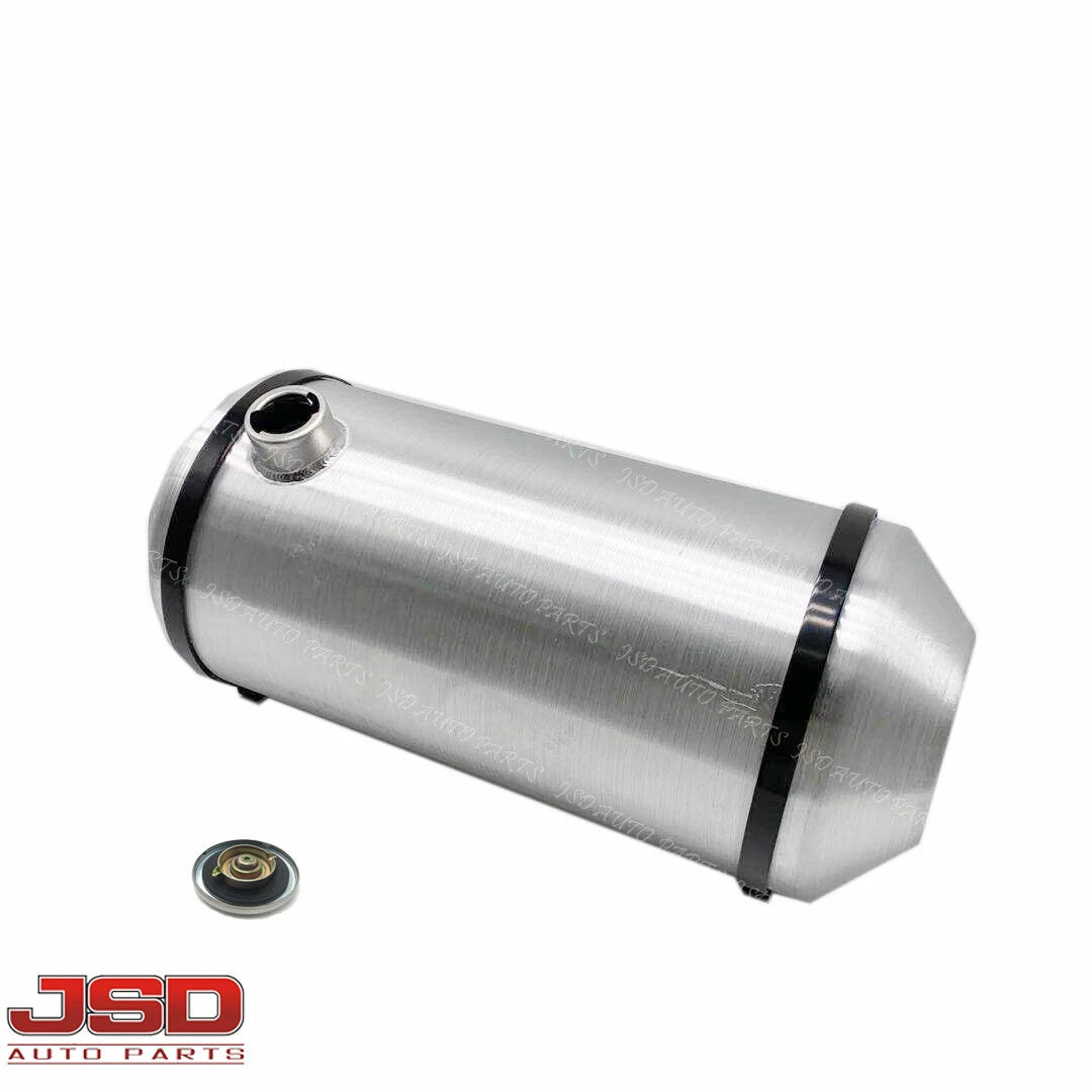 M272 JSD Aluminum Spun Fuel Tank 10x26 End Fill 9.00 Gallon 1/4'' NPT