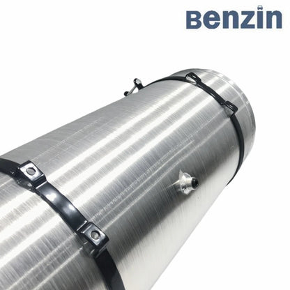 M293 JSD Aluminum Spun Fuel Tank 12x33 End Fill 15.63 Gallon 1/4'' NPT