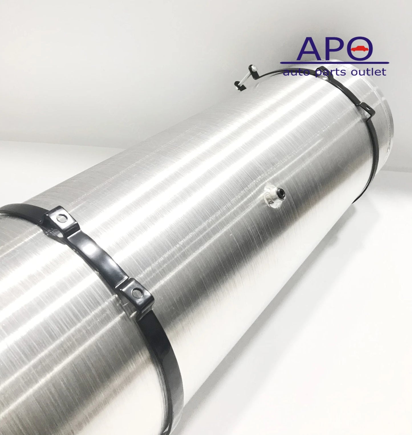 M306 JSD Aluminum Spun Fuel Tank 12x40 End Fill 19.25 Gallon 1/4'' NPT